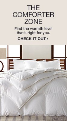 The Comforter Zone, Find the warmth level that's right for you, Check it Out