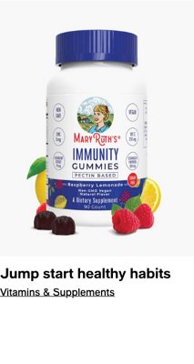 Jump start healthy habits, Vitamins and Supplements