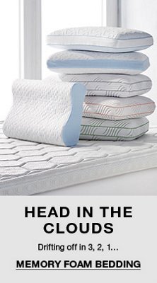 Head in The Clouds, Drifting off in 3,2,1, Memory Foam Bedding