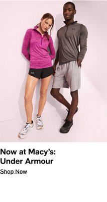 Now at macys! under armour shop now